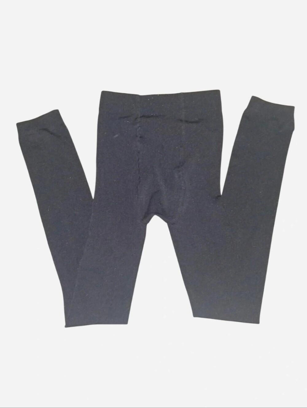 M | Black polyester & spandex thermal style leggings